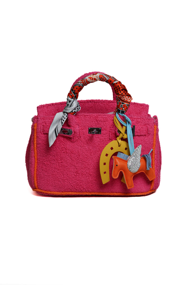 Sundaze Terrycloth Tote Bright Rose Small