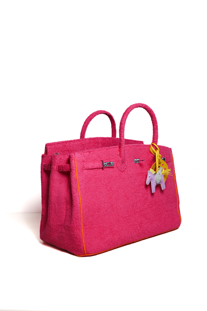 Sundaze Terrycloth Tote Bright Rose Large