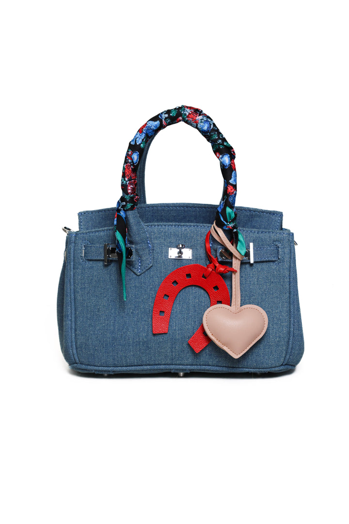Sundaze Denim Tote Blue Small