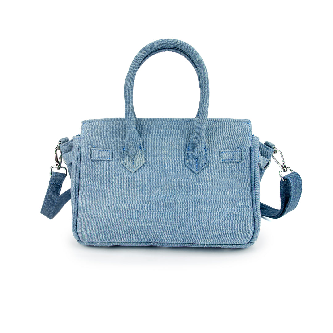 Sundaze Denim Tote Blue Small
