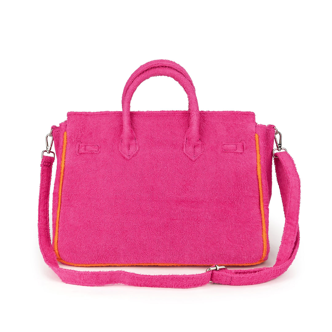 Sundaze Terrycloth Tote Fuchsia Medium