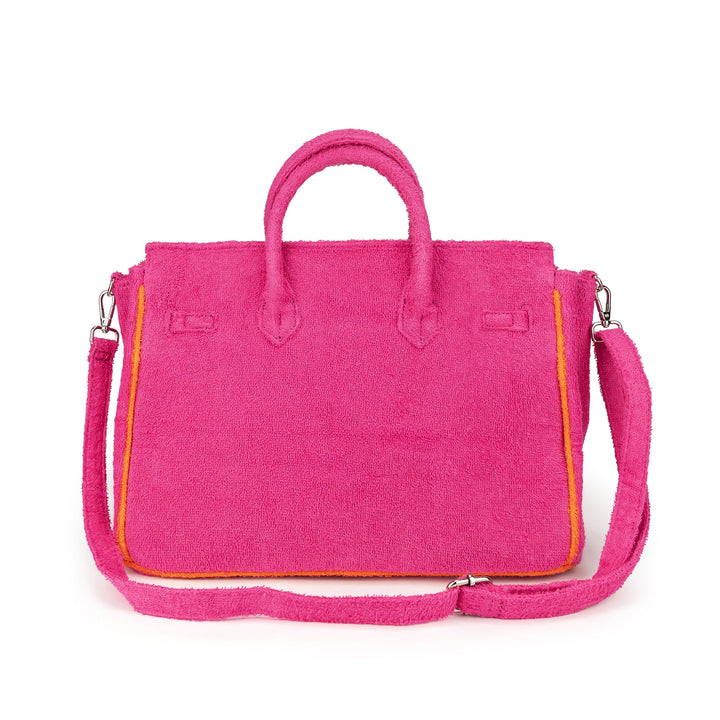Sundaze Terrycloth Tote Fuchsia Medium