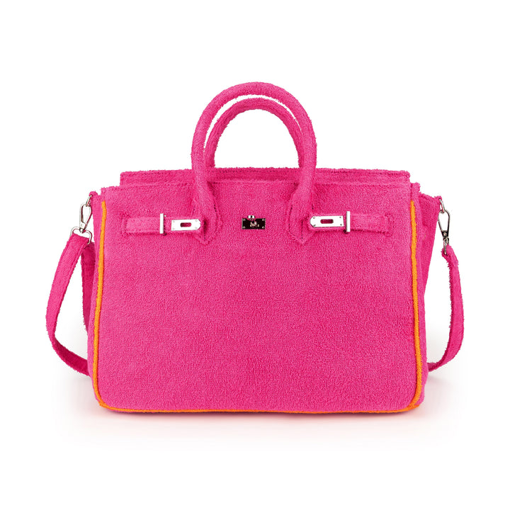 Sundaze Terrycloth Tote Fuchsia Medium
