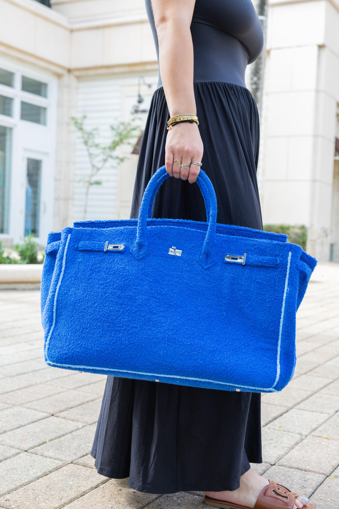 Sundaze Terrycloth Tote Royal Blue Large